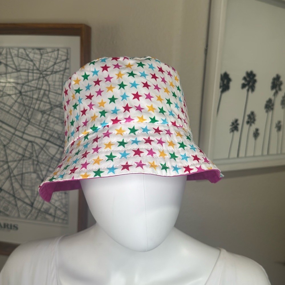 American Girl Star Bucket hat, pink, reversible, one size - Picture 2 of 7